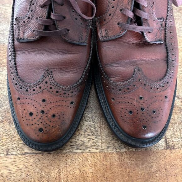 Vintage punched wingtip oxfords mod hipster retro rockabilly 9D - Picture 7 of 9
